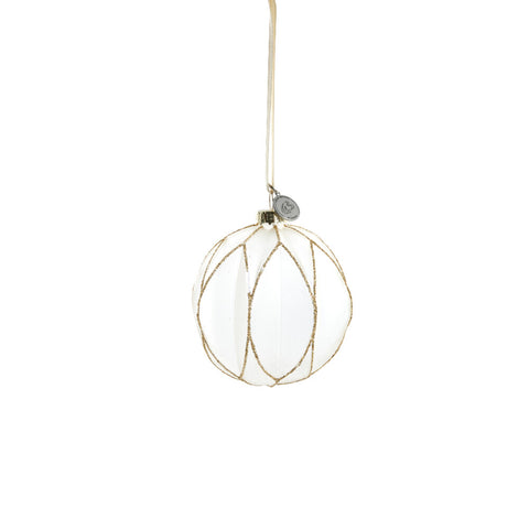 Navina bauble H8 cm. white