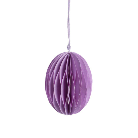 Parillia Paper Ornament Easter egg H8 cm. lilac