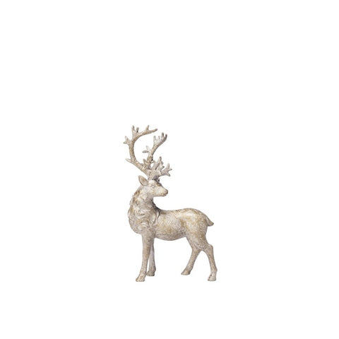 Serafina deer H14 cm. antique light gold