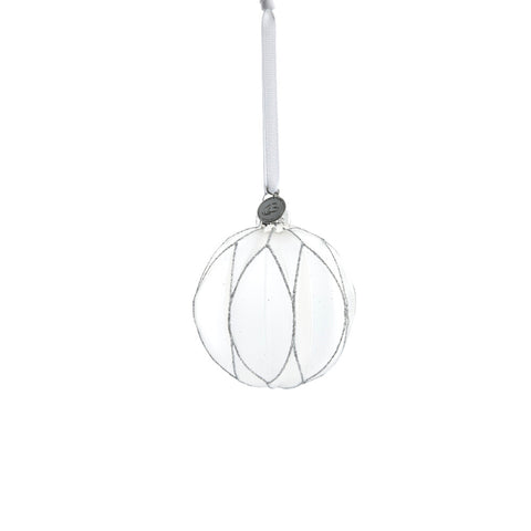 Navina bauble H8 cm. white