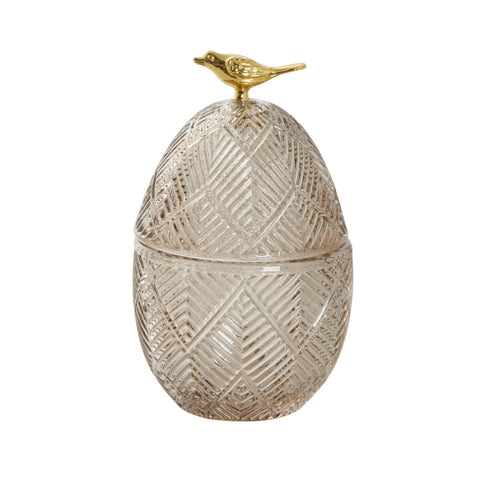 Esmia Easter Egg Jar H15 cm. dark grey