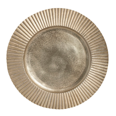 Lavisse tray Ø49.5 cm. light gold