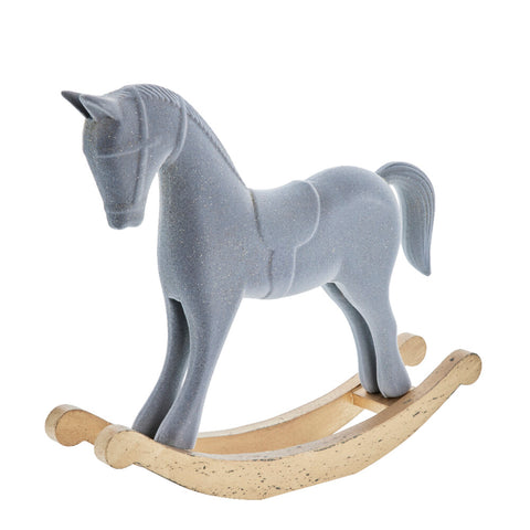 Sella horse H31 cm. grey