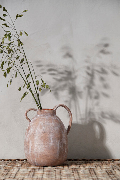 Avillia decoration vase H20.4 cm. terracotta