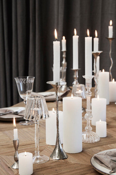 Astalina  candlestick H26.5 cm. clear