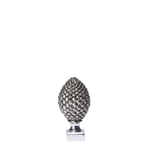 Serafina pine cone H24.5 cm. antique silver