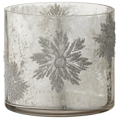 Dayna votive antique silver 9 cm.