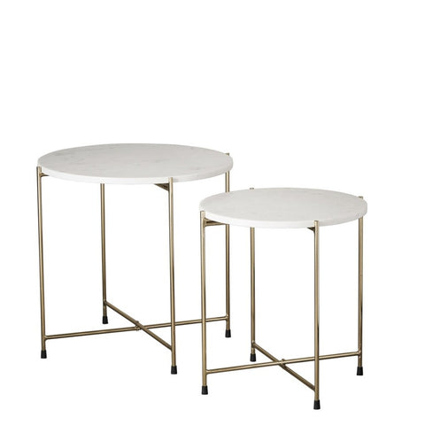 Marmilla side table 50x50 cm. white