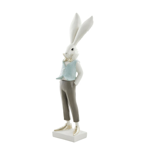 Sevia Easter Bunny figurine 36.5 cm blue man