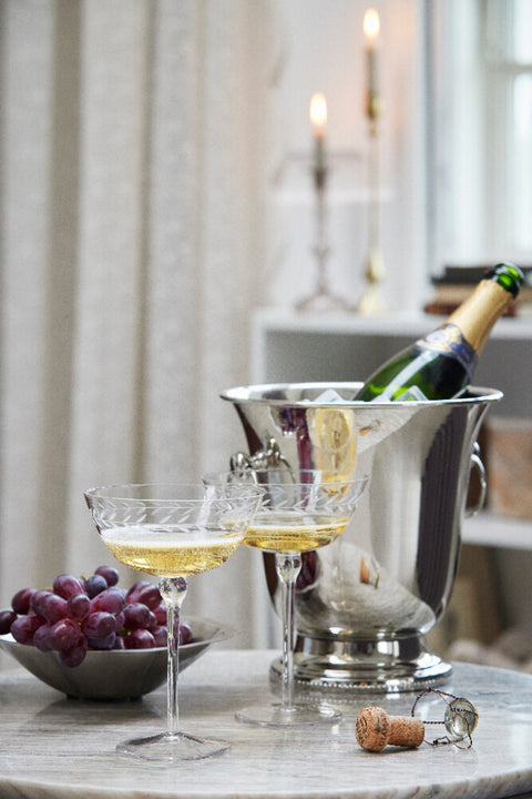 Dauphine champagne saucer clear 33 cl