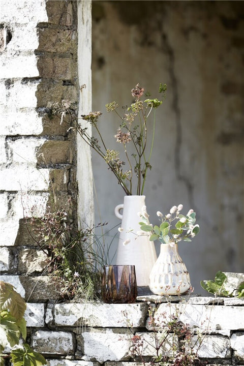 Magdia vase silver peony 25 cm.