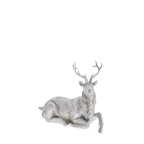 Sessia deer H17 cm. silver