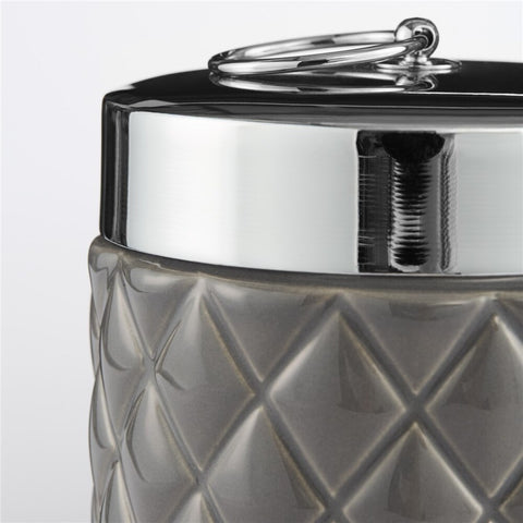 Portia jar H14 cm. m. grey