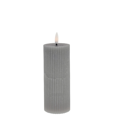 Lillia  LED candle  H15 cm. grey