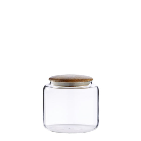 Cristella jar H11 cm. clear