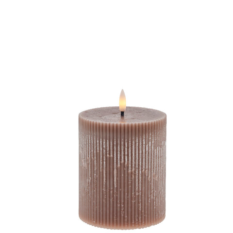 Lillia  LED candle  H12 cm. rose tan