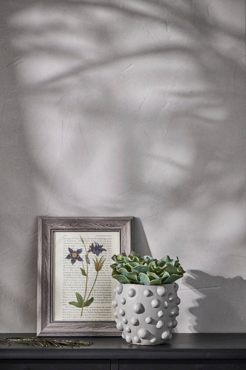 Doelle flower pot H12 cm. grey