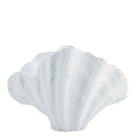 Shella decoration H23 cm. white