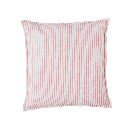 Olivia cushion 60x60 cm. red/white striped