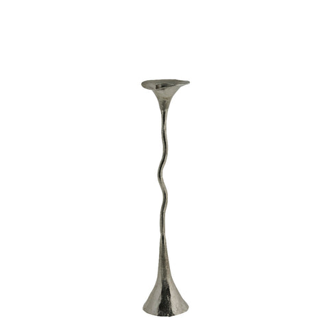 Cala  candlestick H35 cm. silver