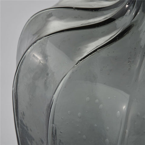 Miyanne vase H34.5 cm. smoked grey