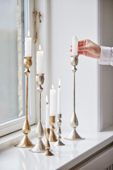 Ingrid  candlestick H10 cm. light gold