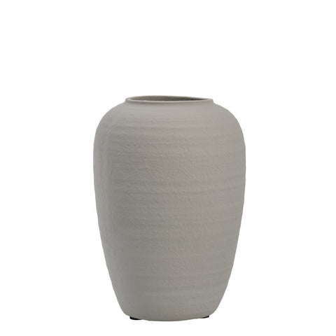 Catia decoration vase H27 cm. silver grey