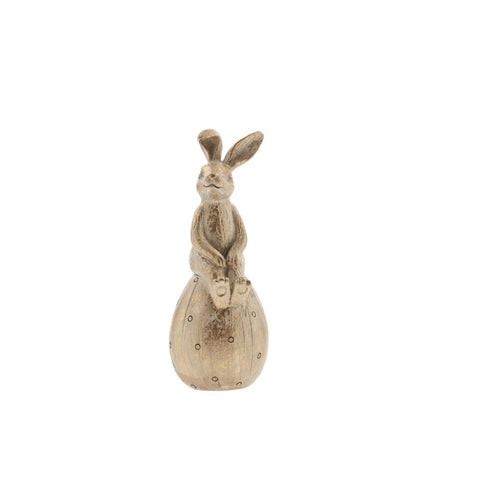 Semina Easter Bunny Figurine H15.2 cm. light gold
