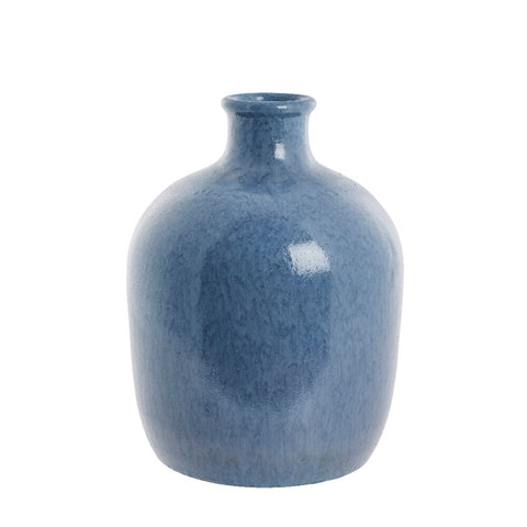 Vasilia decoration vase H39.5 cm. blue
