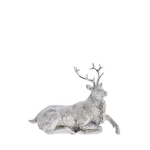 Sessia deer H17 cm. silver