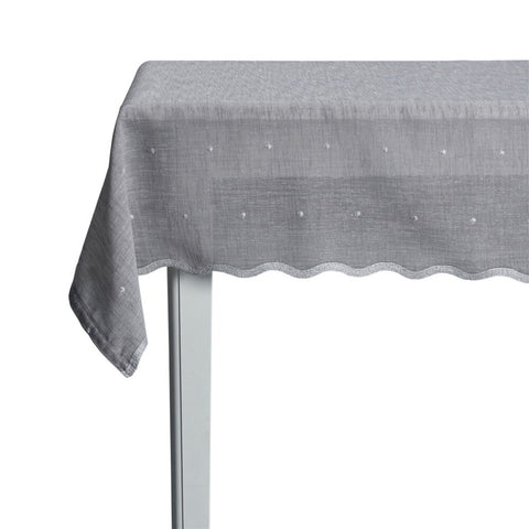 Dottia tablecloth 220x160 cm. grey