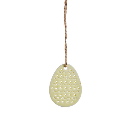 Dehlia ornament ceramics 5.2 cm yellow