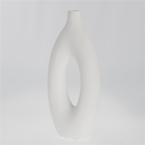 Catia decoration vase H33 cm. white
