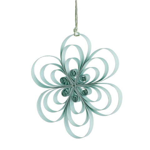 Parillia Paper Ornament Easter paper flower H11 cm. green