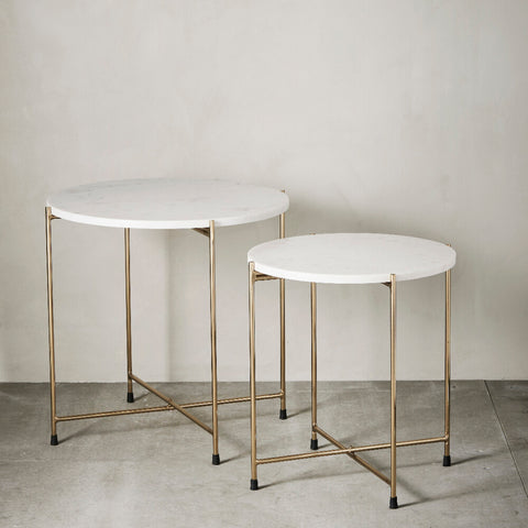 Marmilla side table 50x50 cm. white