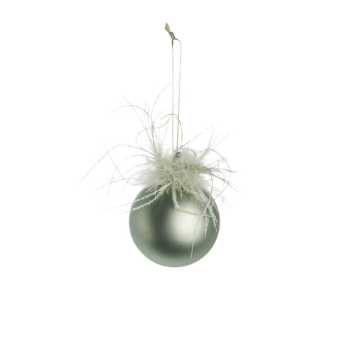 Noria bauble H9 cm. dusty green