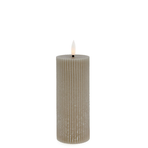 Lillia  LED candle  H15 cm. linen