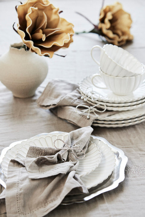 Camille dinner plate Ø27cm. off white