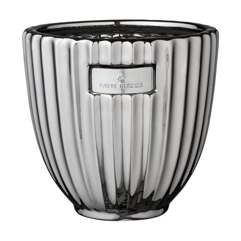 Rosalie flower pot silver 13 cm.Rosalie flower pot Ø14 H13 
silver