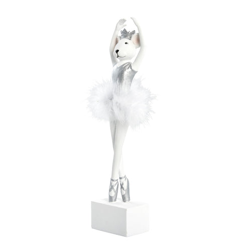 Salinna Ballerina Mouse H32.5 cm. white