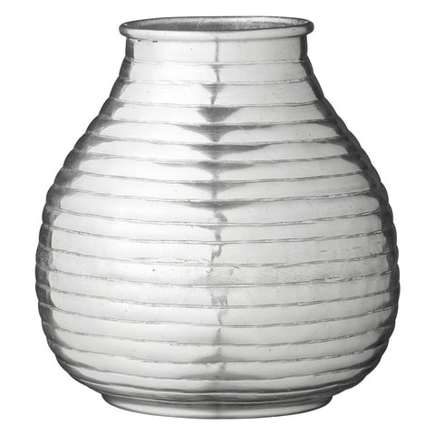 Liana decoration vase silver Ø15 cm.