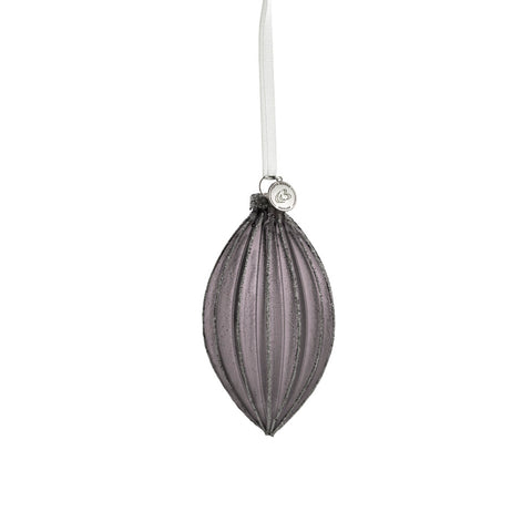 Navina bauble H12 cm. dark grey