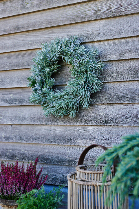 Vintia wreath H8 cm. green