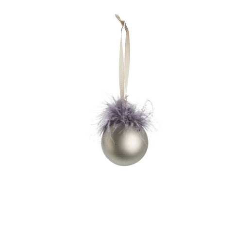 Noria bauble H7 cm. grey