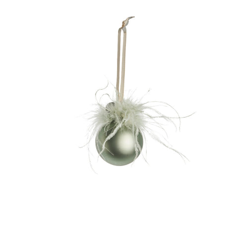 Noria bauble H7 cm. dusty green