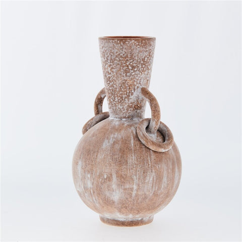 Avillia decoration vase H26.6 cm. terracotta