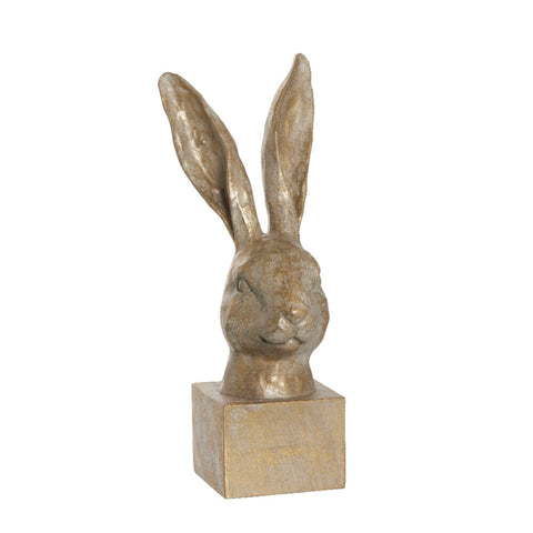 Semina Easter Bunny Bust H32.5 cm. light gold