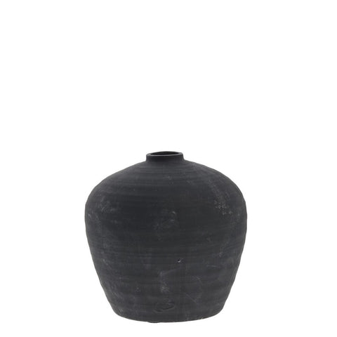 Catia decoration vase H21 cm. antique black