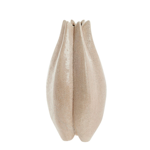 Valona vase H40.5cm. linen stoneware