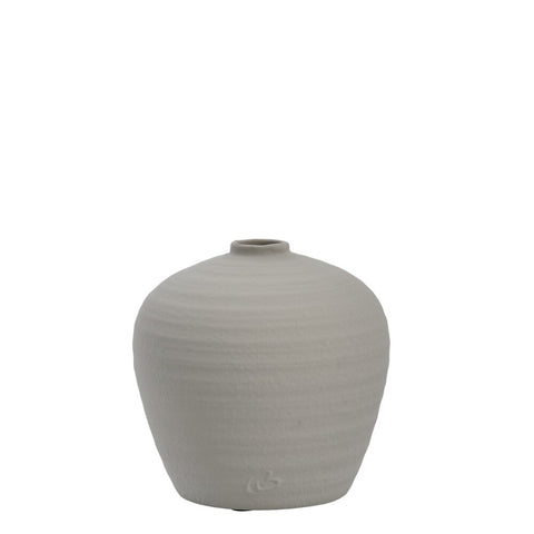 Catia vase H21 cm. silver grey